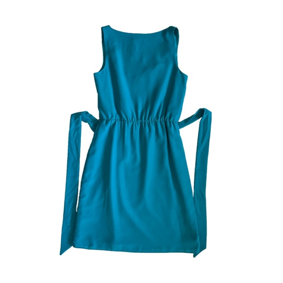 BNWT Jacob Cowl Neck Dress with Tie in Teal Size XS - Picture 2 of 5